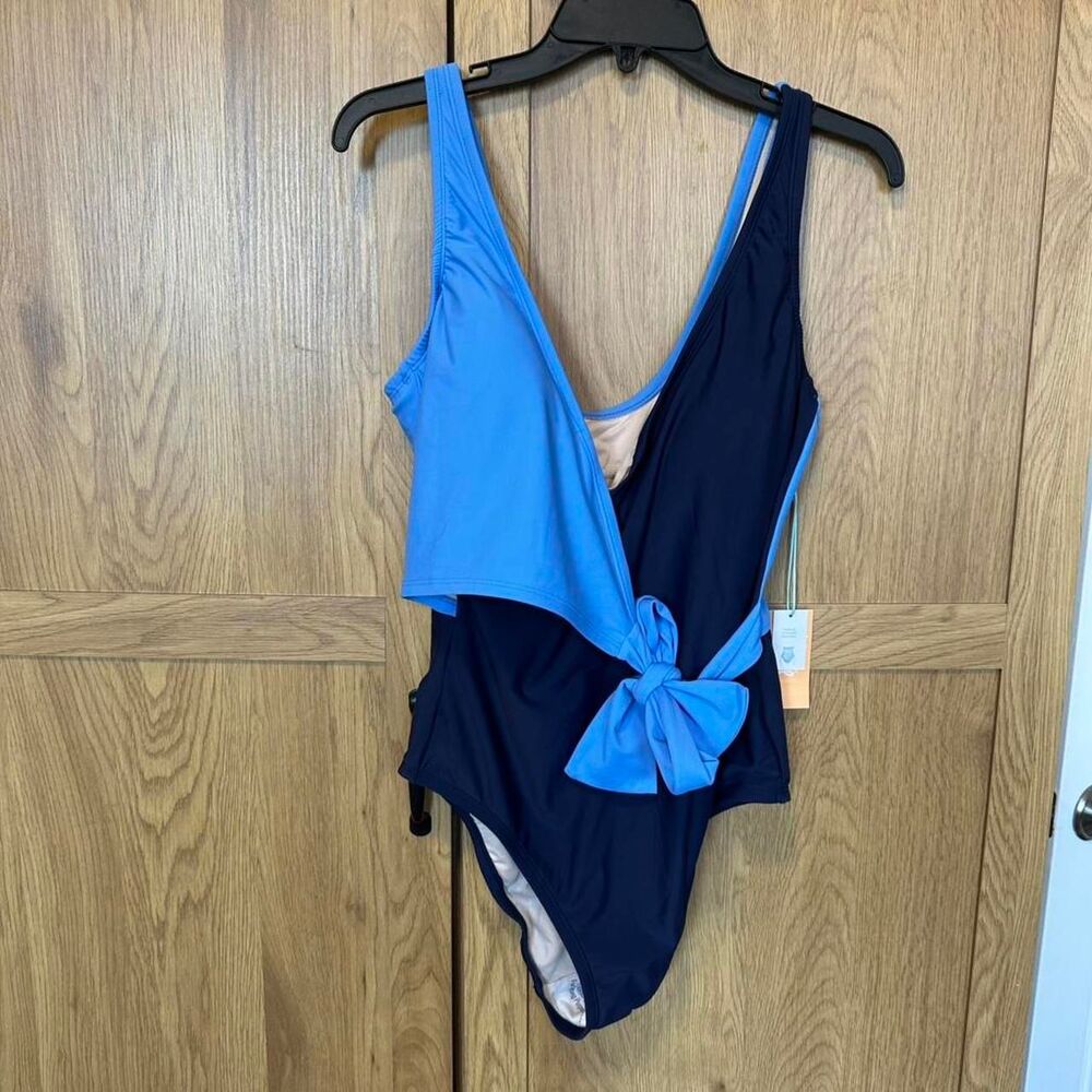 Kona-sol Women's Blue and Navy Swimsuit-one-piece